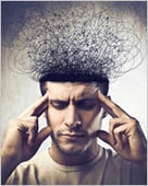 Persona concentrándose