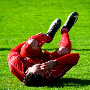 Caída de un deportista