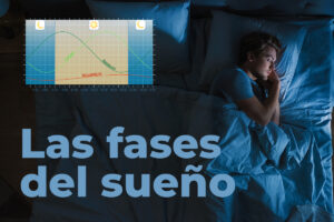 Un chico durante las etapas y fases del sueño